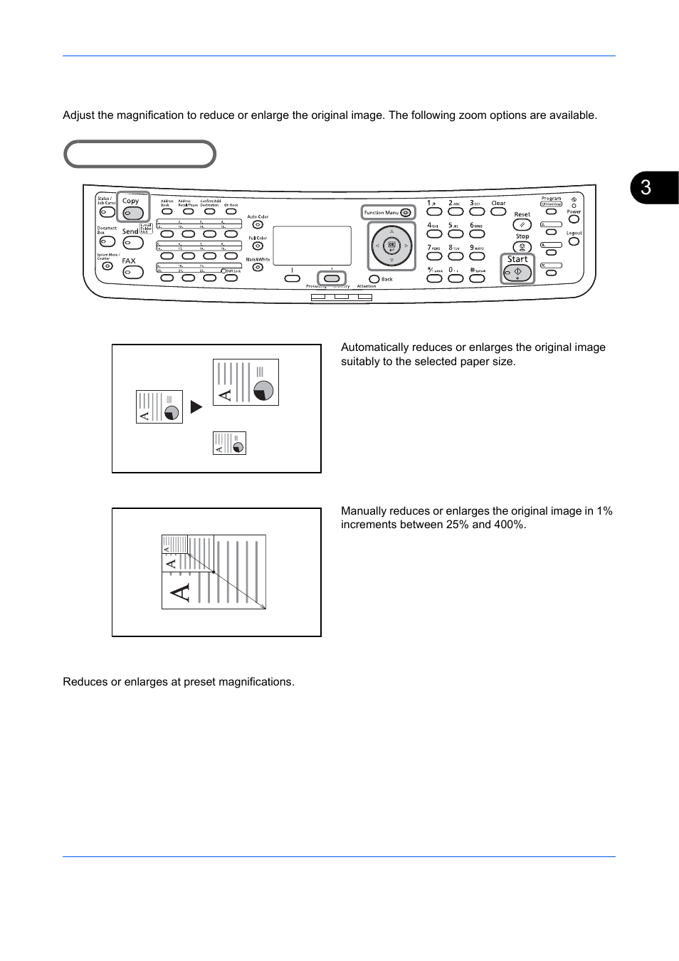 Zoom copying, Ge 3-13 | TA Triumph-Adler DCC 6526L User Manual | Page 114 / 526