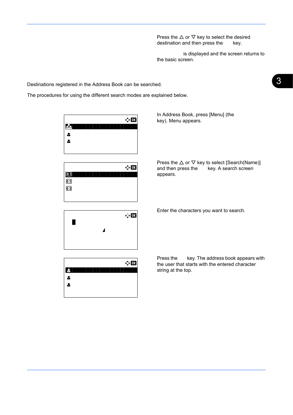 Destination search | TA Triumph-Adler DCC 6526L User Manual | Page 146 / 526