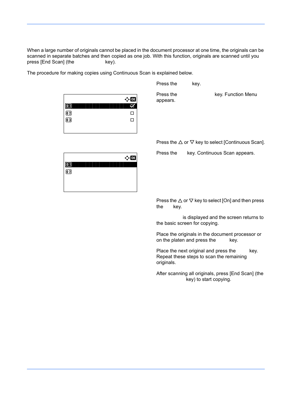 Continuous scan, Continuous scan -14, Ge 4-14 | TA Triumph-Adler DCC 6526L User Manual | Page 167 / 526