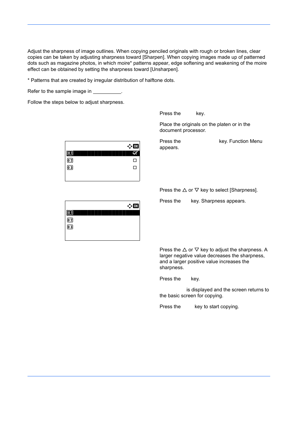 Sharpness, Sharpness -22, Ge 4-22 | TA Triumph-Adler DCC 6526L User Manual | Page 175 / 526