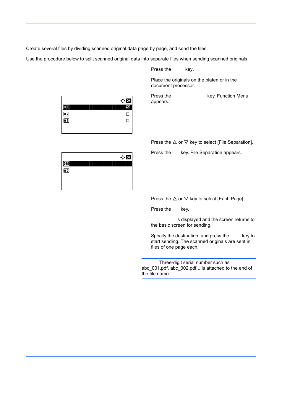 File separation, File separation -14 | TA Triumph-Adler DCC 6526L User Manual | Page 193 / 526