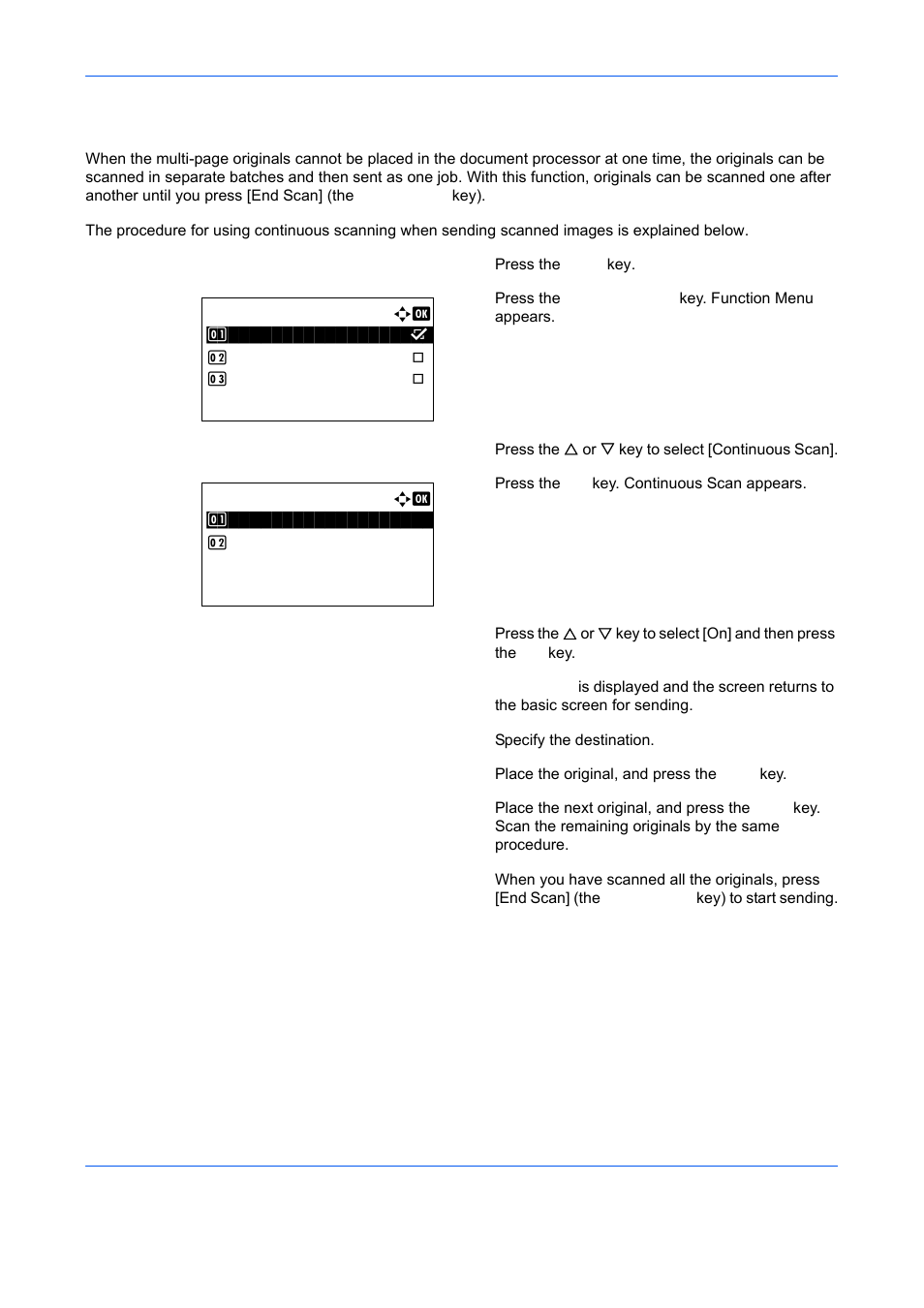 Continuous scan, Continuous scan -20, Ge 5-20 | TA Triumph-Adler DCC 6526L User Manual | Page 199 / 526