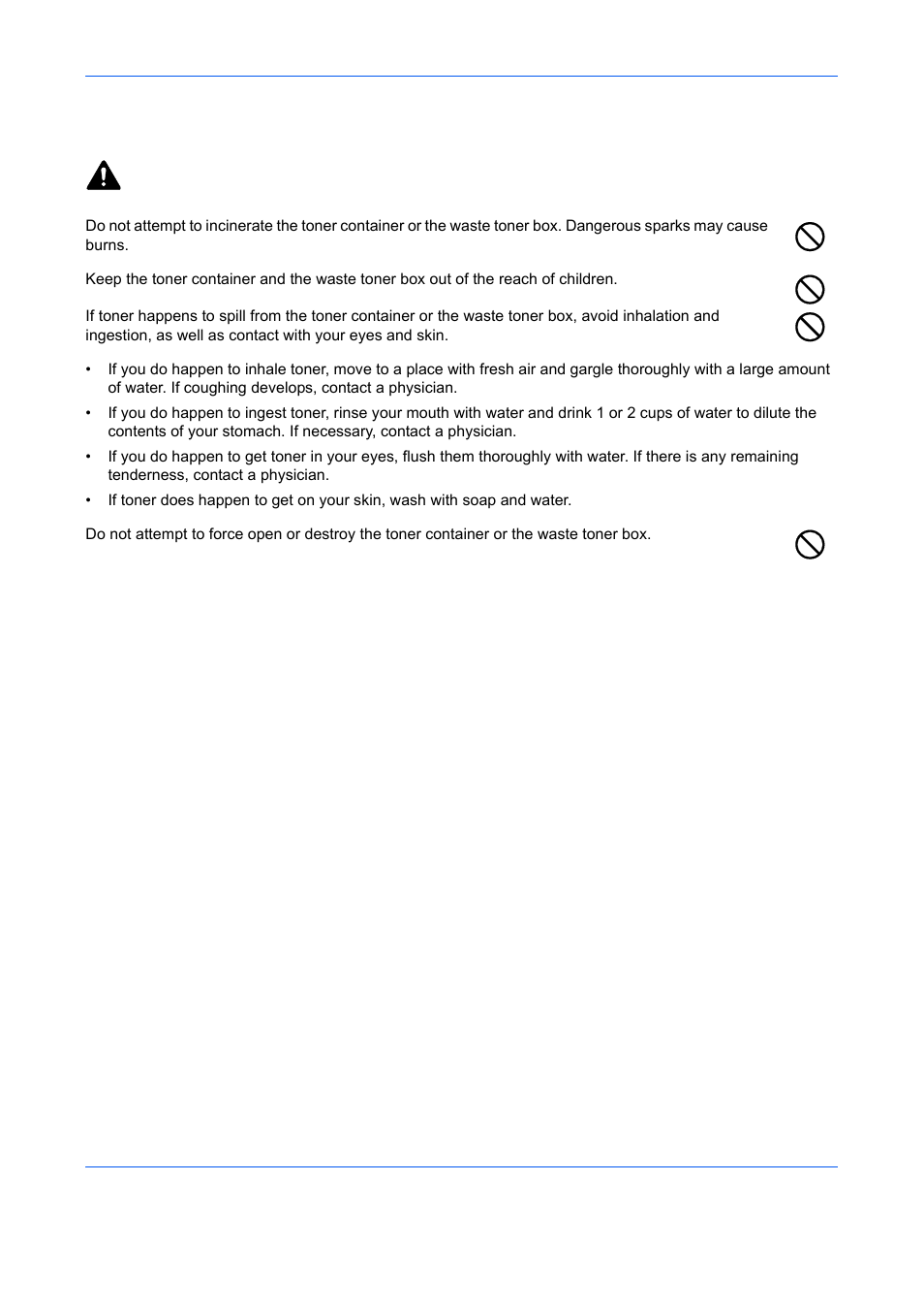 Cautions when handling consumables, Caution | TA Triumph-Adler DCC 6526L User Manual | Page 25 / 526