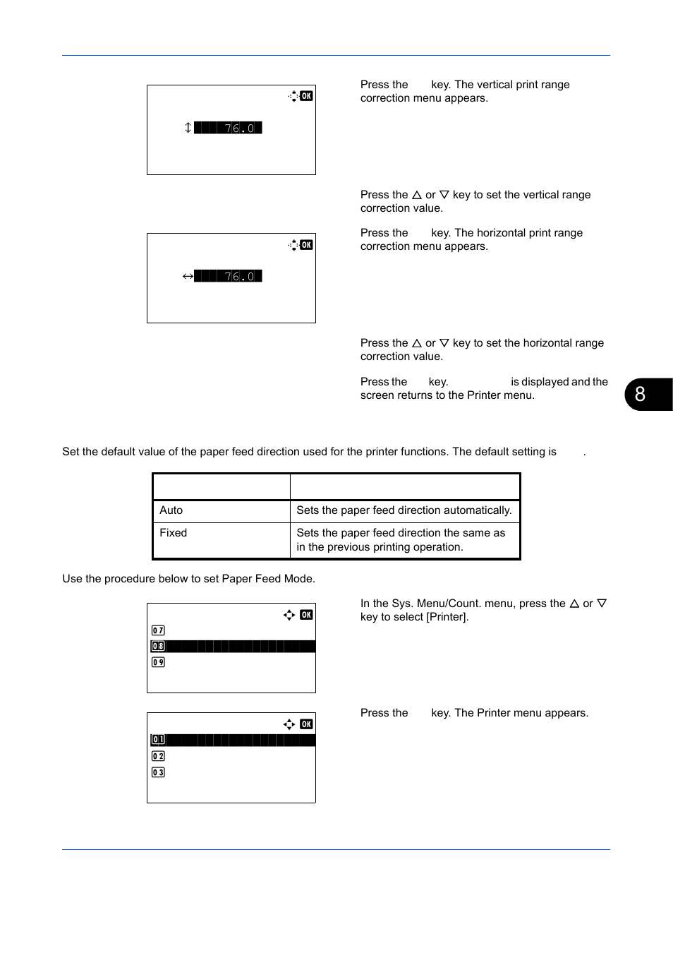 Paper feed mode, Paper feed mode…8-93 | TA Triumph-Adler DCC 6526L User Manual | Page 338 / 526