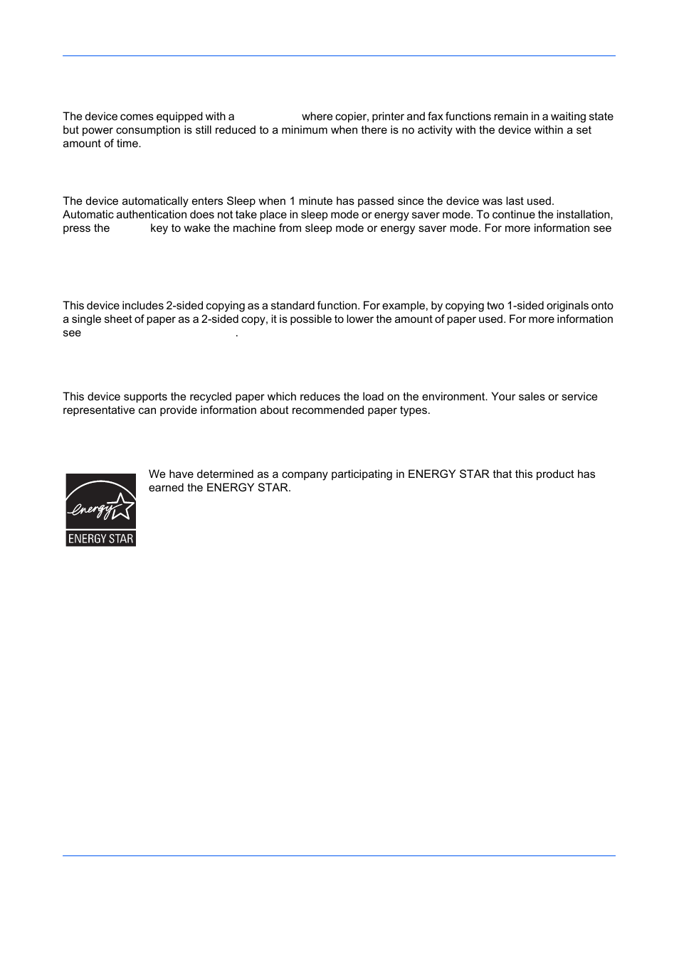 Energy saving control function, Automatic 2-sided copy function, Paper recycling | Energy star (energy star®) program, Energy star (energy star, Program | TA Triumph-Adler DCC 6526L User Manual | Page 35 / 526