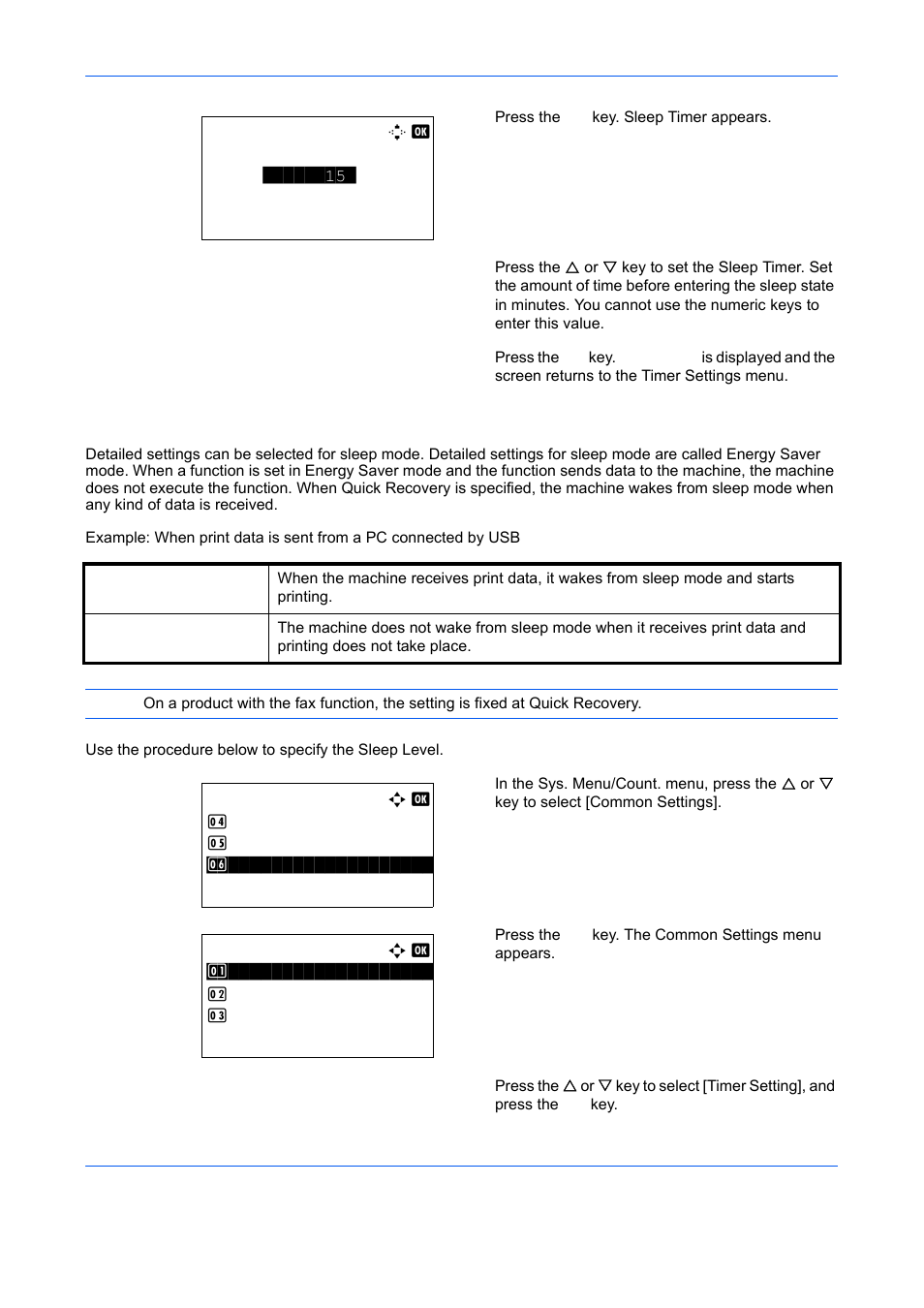 Sleep level, Sleep level …8-126 | TA Triumph-Adler DCC 6526L User Manual | Page 371 / 526