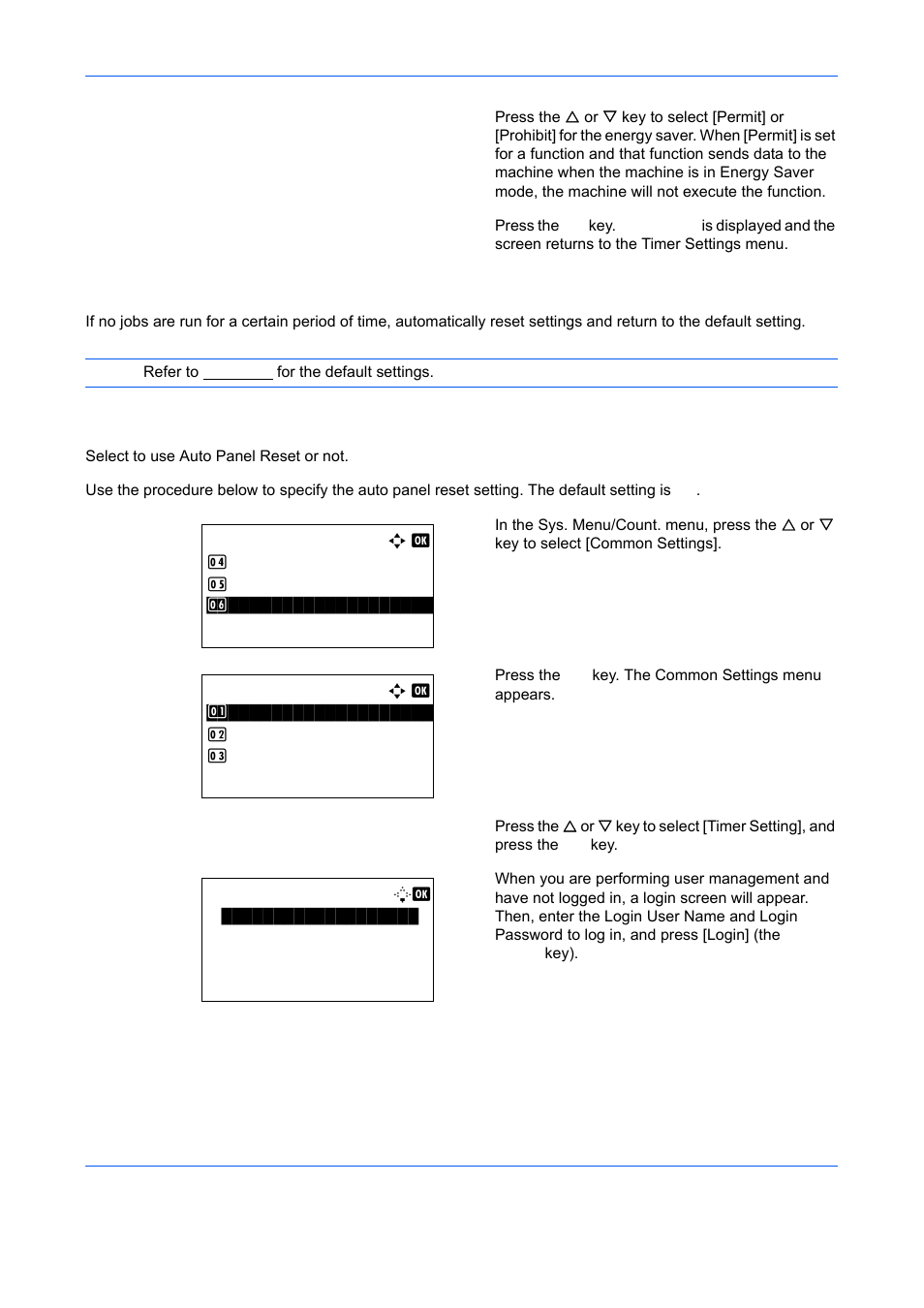 Auto panel reset, Auto panel reset …8-128 | TA Triumph-Adler DCC 6526L User Manual | Page 373 / 526