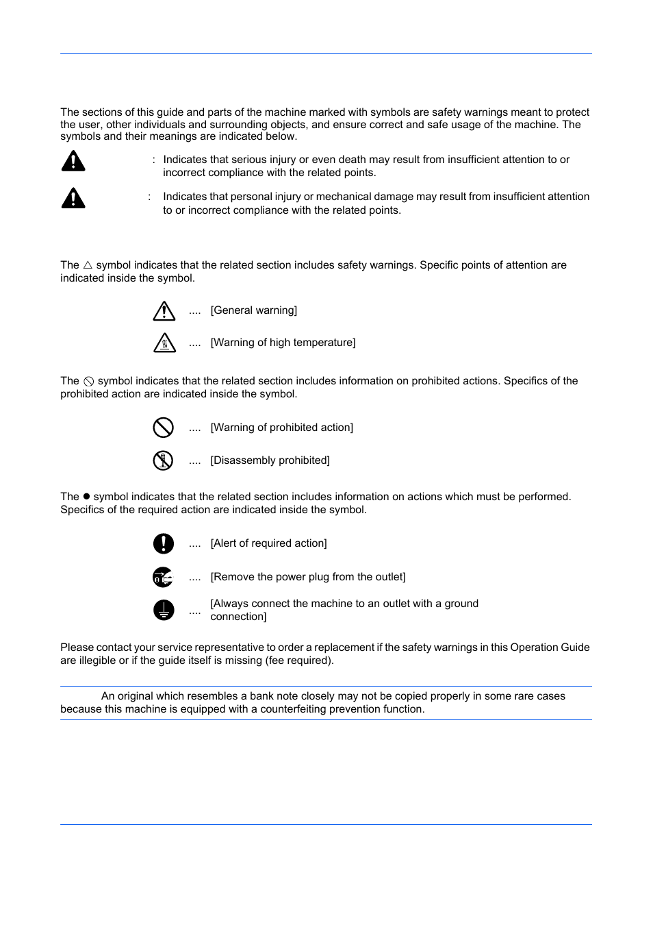 Safety conventions in this guide | TA Triumph-Adler DCC 6526L User Manual | Page 4 / 526