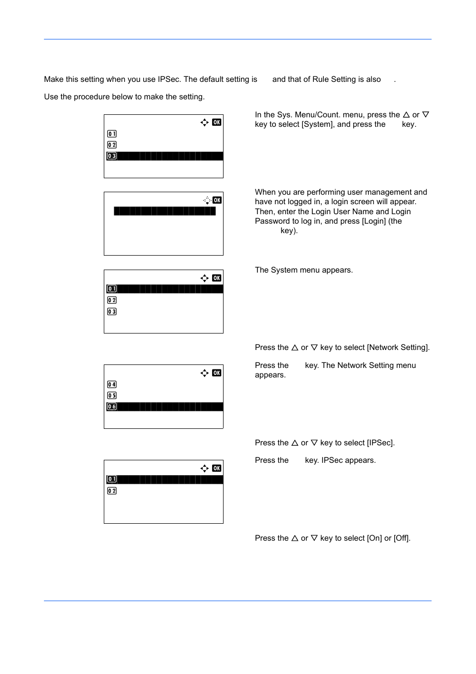 Ipsec setting | TA Triumph-Adler DCC 6526L User Manual | Page 411 / 526