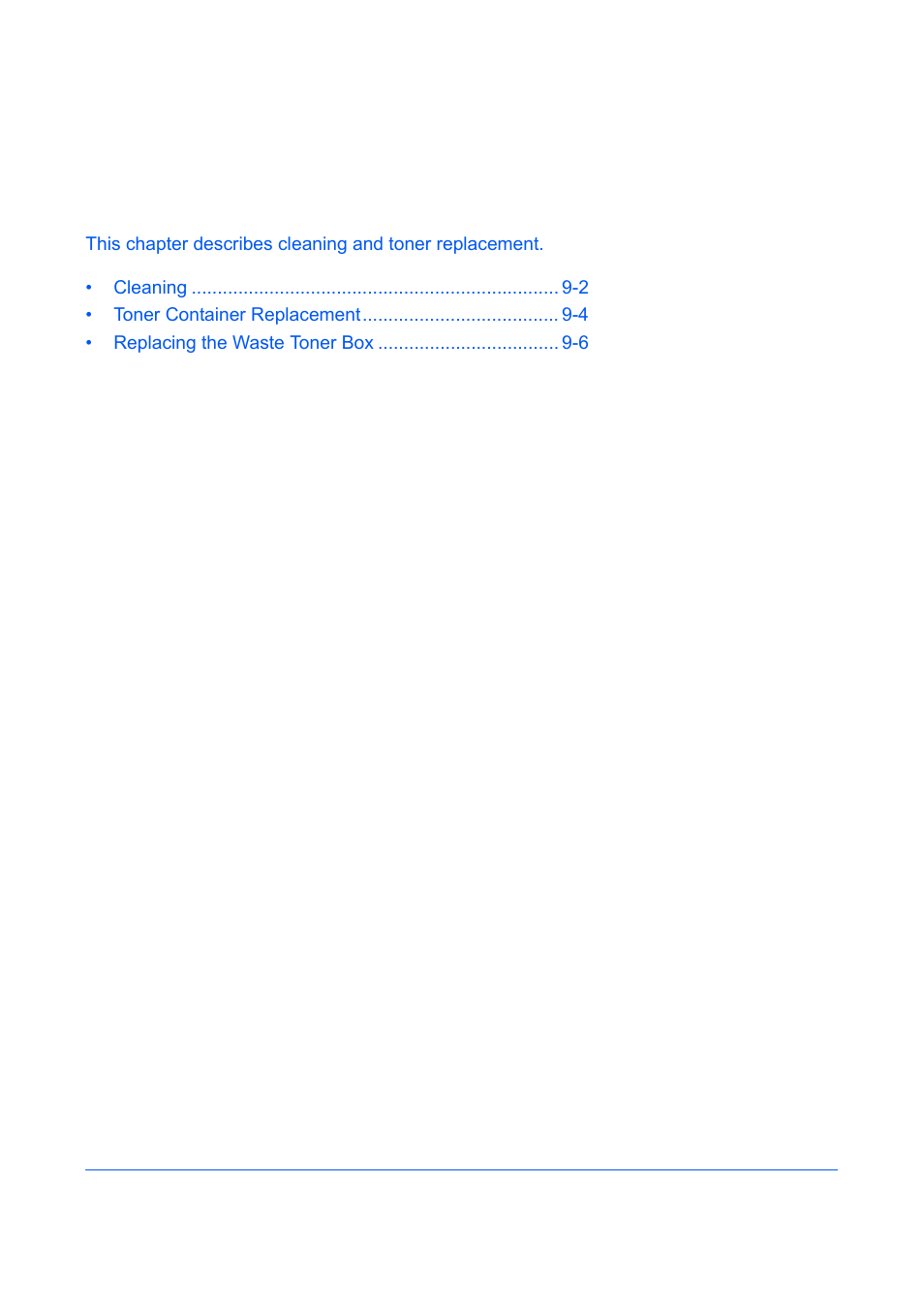 9 maintenance, Maintenance, Chapter 9 - maintenance | 9maintenance | TA Triumph-Adler DCC 6526L User Manual | Page 420 / 526