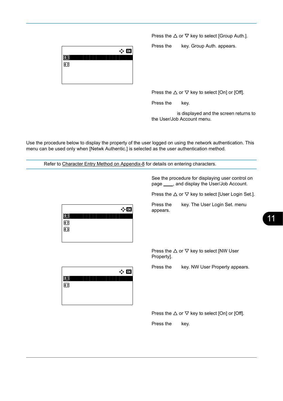 Displaying network user property | TA Triumph-Adler DCC 6526L User Manual | Page 460 / 526