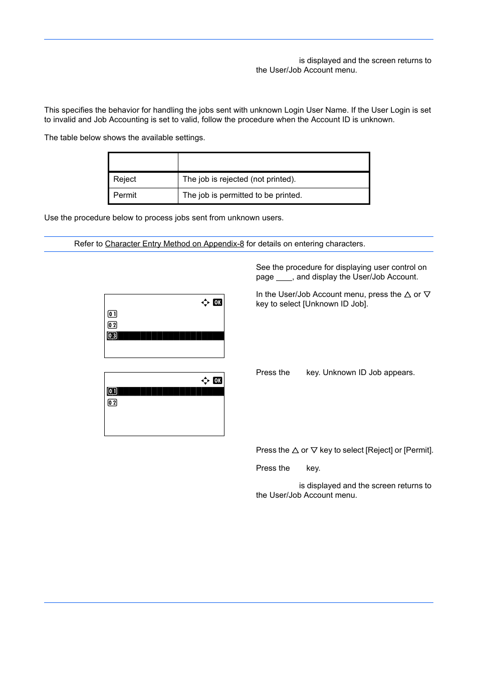 Unknown login user name job | TA Triumph-Adler DCC 6526L User Manual | Page 461 / 526