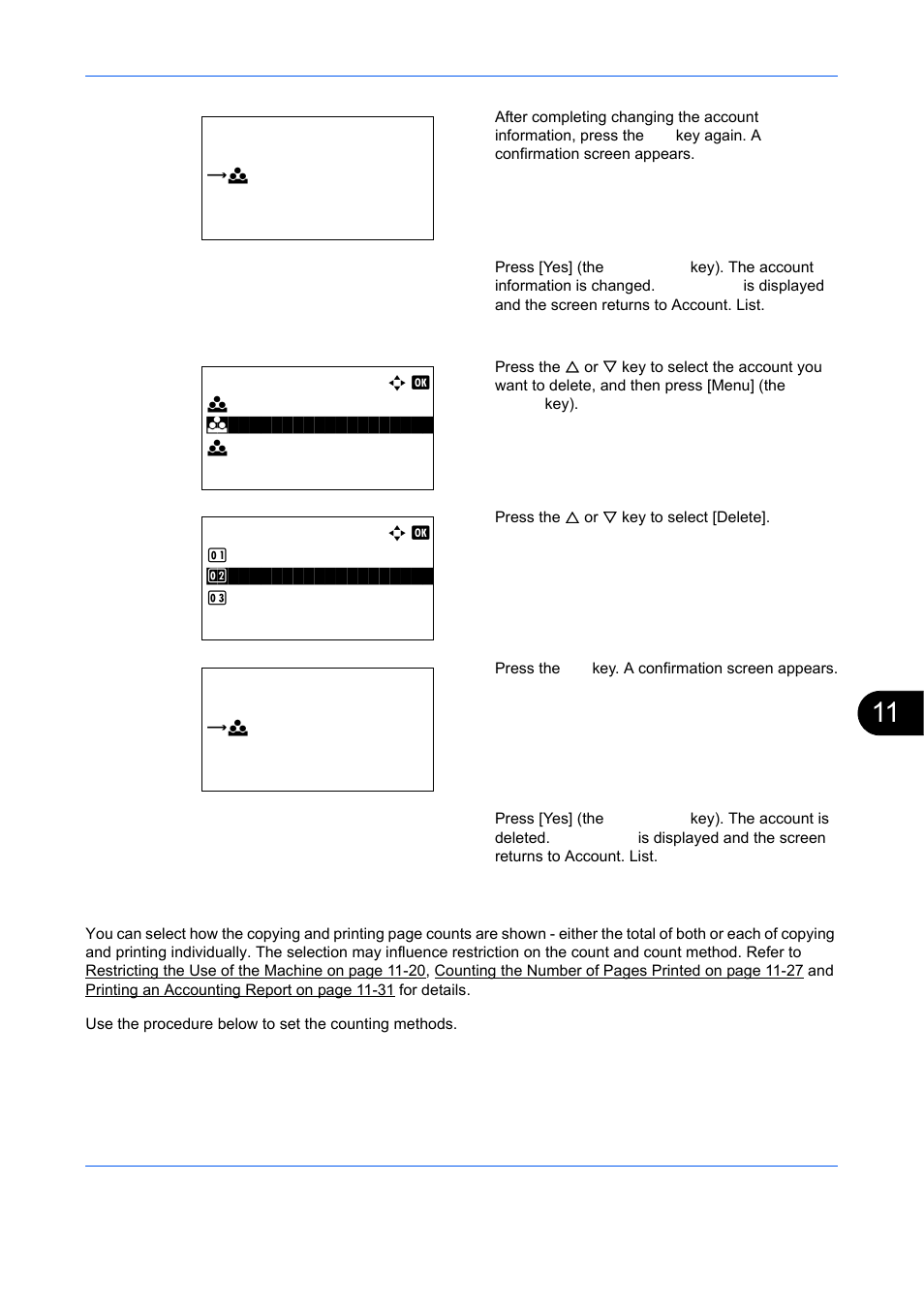 Managing the copier/printer counts | TA Triumph-Adler DCC 6526L User Manual | Page 468 / 526