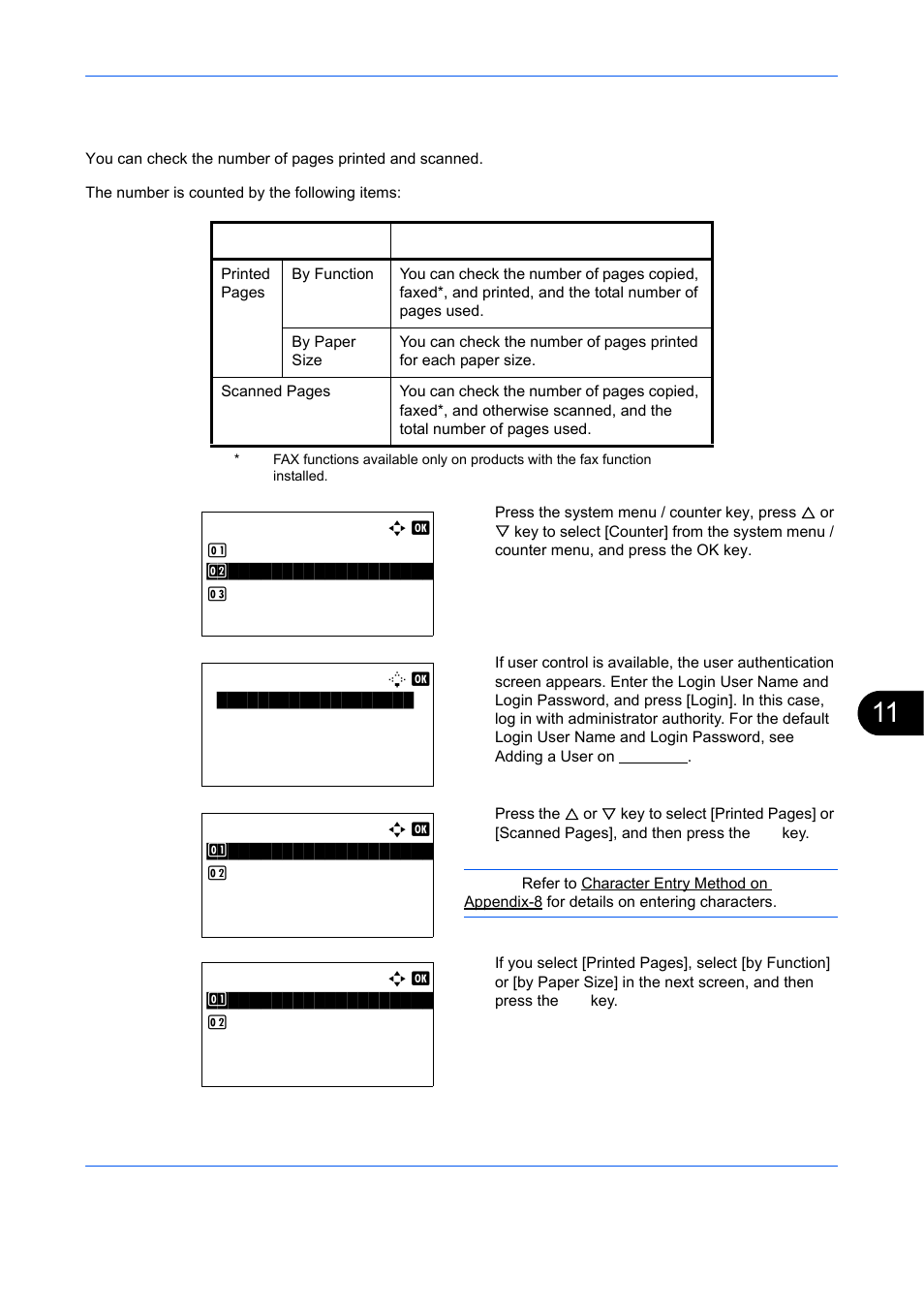 Checking the counter, Checking the counter -33 | TA Triumph-Adler DCC 6526L User Manual | Page 482 / 526