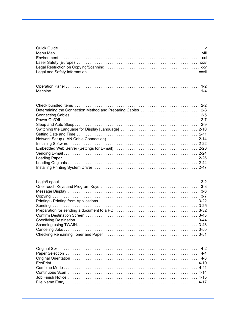 TA Triumph-Adler DCC 6526L User Manual | Page 5 / 526