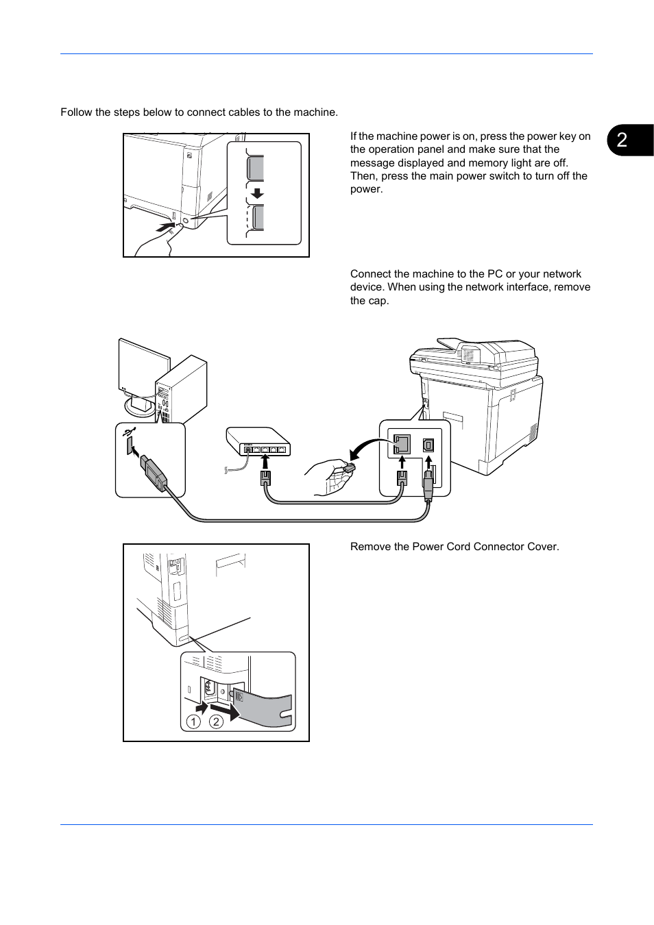 Connecting cables, Connecting cables -5 | TA Triumph-Adler DCC 6526L User Manual | Page 50 / 526