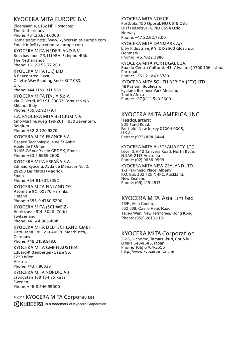 TA Triumph-Adler DCC 6526L User Manual | Page 524 / 526