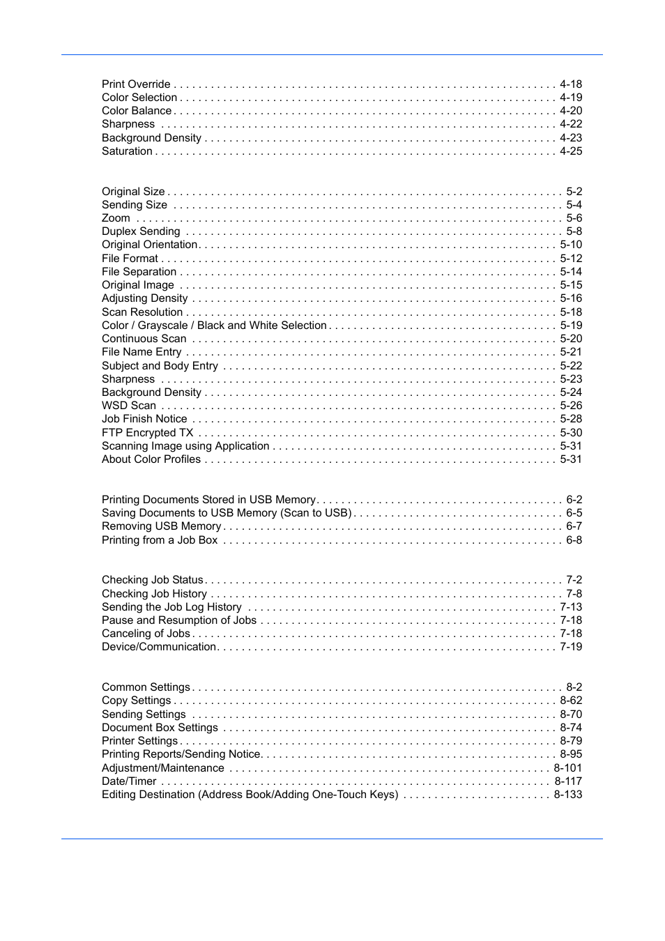 TA Triumph-Adler DCC 6526L User Manual | Page 6 / 526