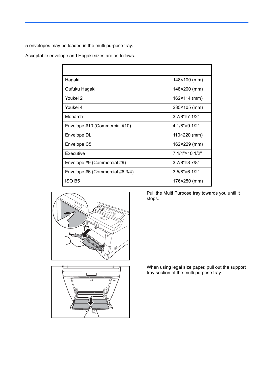 Loading envelopes or hagaki | TA Triumph-Adler DCC 6526L User Manual | Page 77 / 526