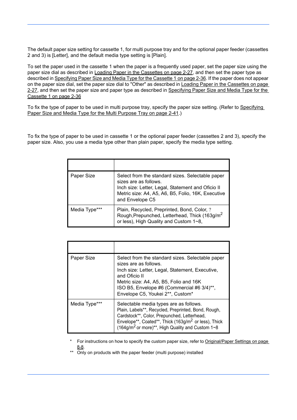 Specifying paper size and media | TA Triumph-Adler DCC 6526L User Manual | Page 81 / 526