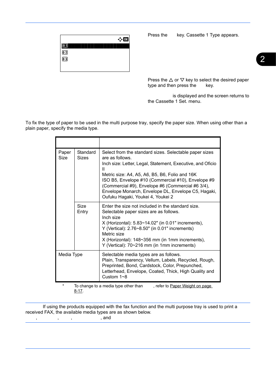 To specifying paper size and | TA Triumph-Adler DCC 6526L User Manual | Page 86 / 526