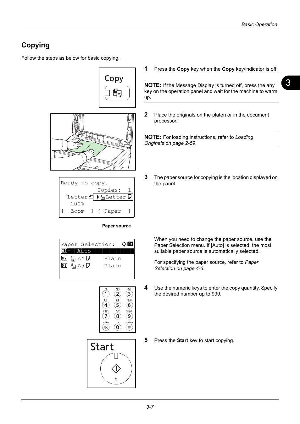 Copying, Copying -7 | TA Triumph-Adler P-3020 MFP User Manual | Page 103 / 481