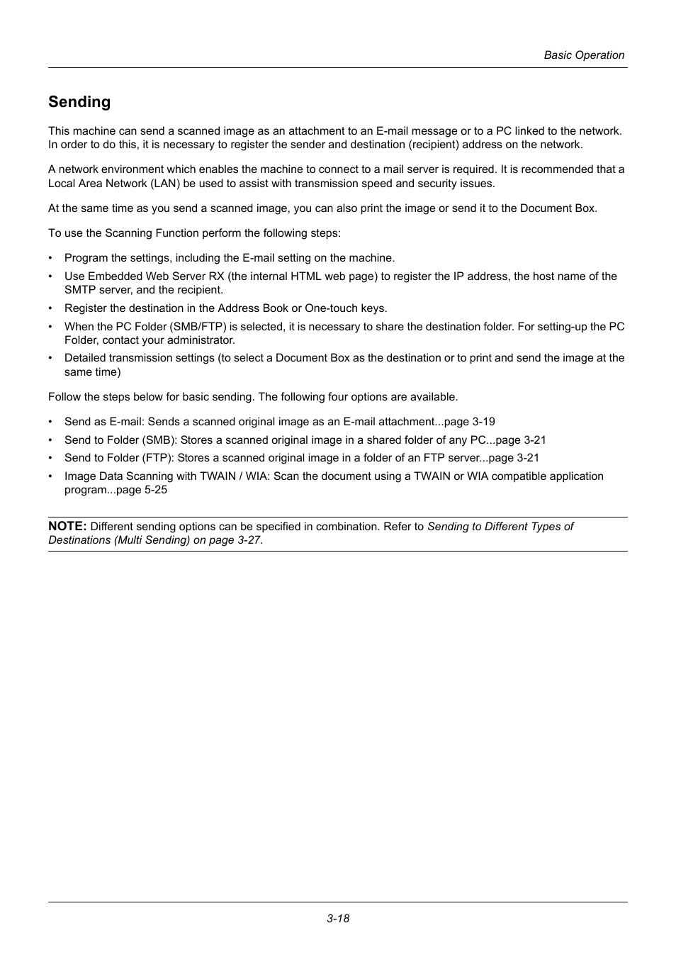 Sending, Sending -18 | TA Triumph-Adler P-3020 MFP User Manual | Page 114 / 481
