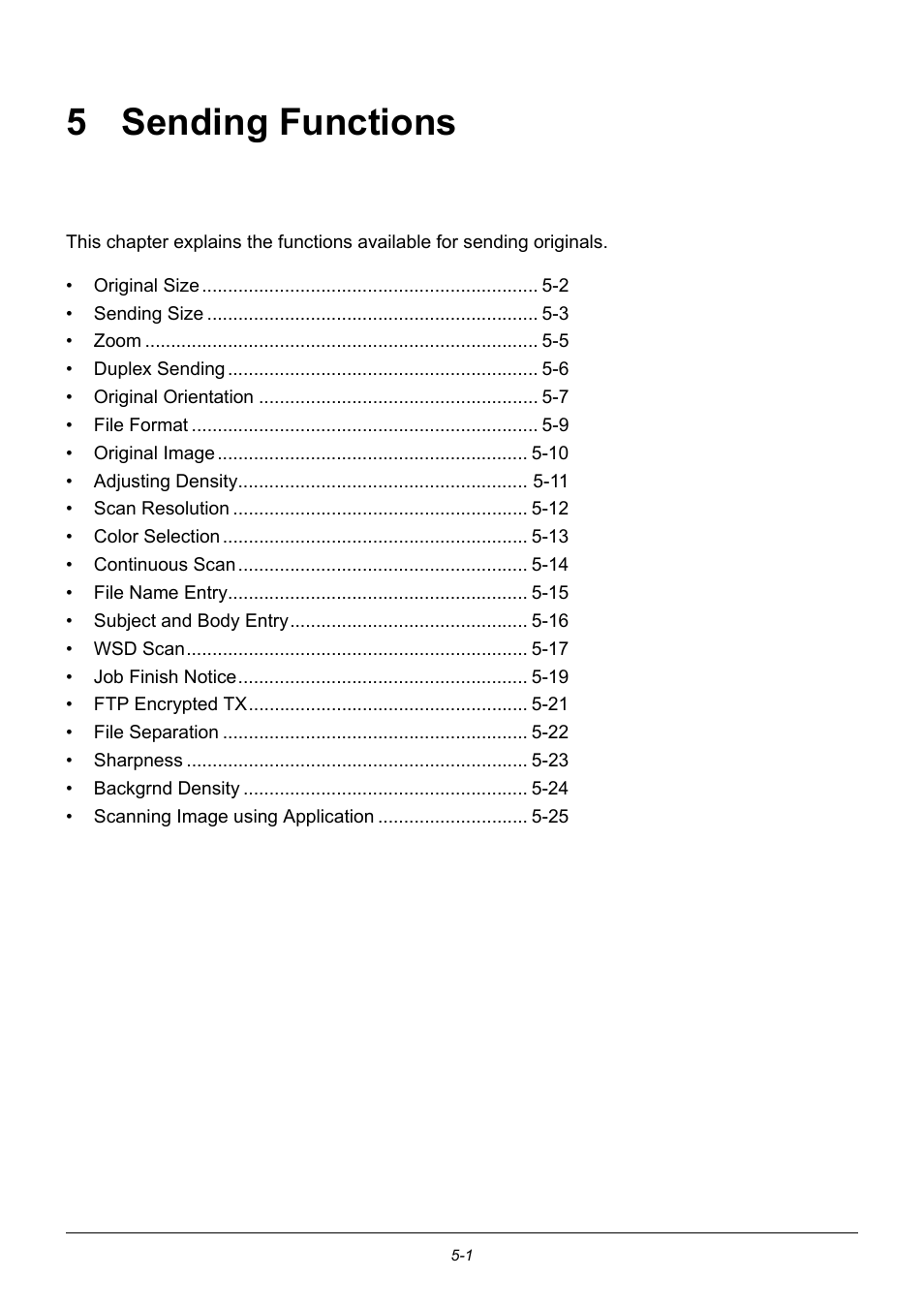 5 sending functions, Sending functions, 5 - sending functions | TA Triumph-Adler P-3020 MFP User Manual | Page 147 / 481