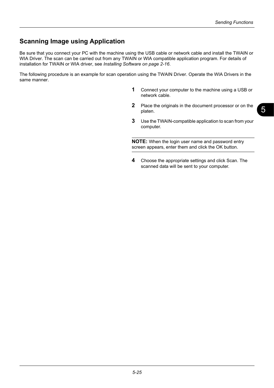 Scanning image using application, Scanning image using application -25 | TA Triumph-Adler P-3020 MFP User Manual | Page 171 / 481