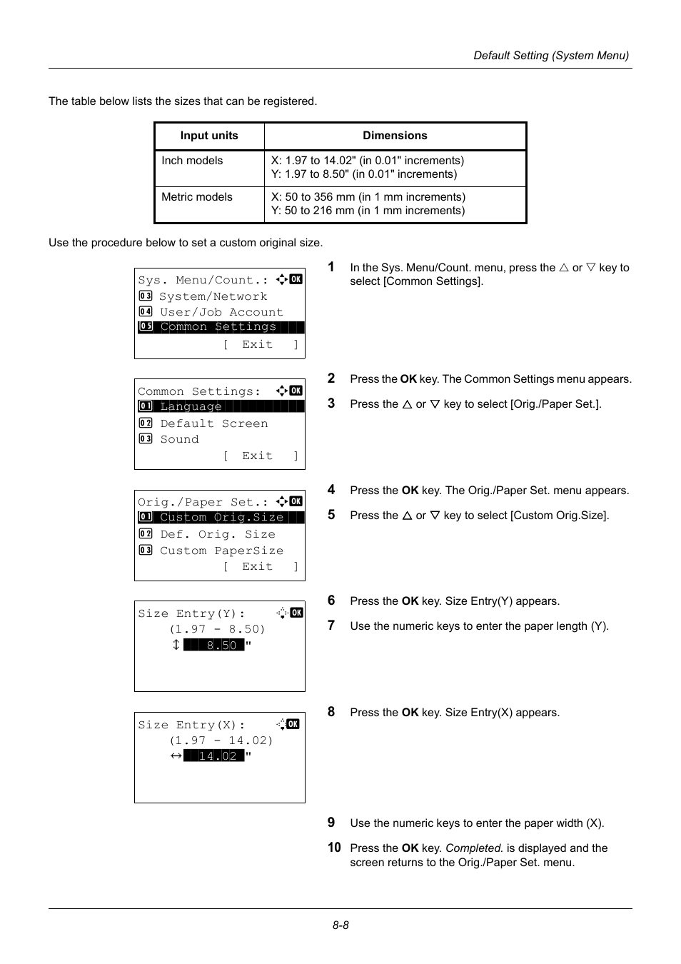 TA Triumph-Adler P-3020 MFP User Manual | Page 214 / 481