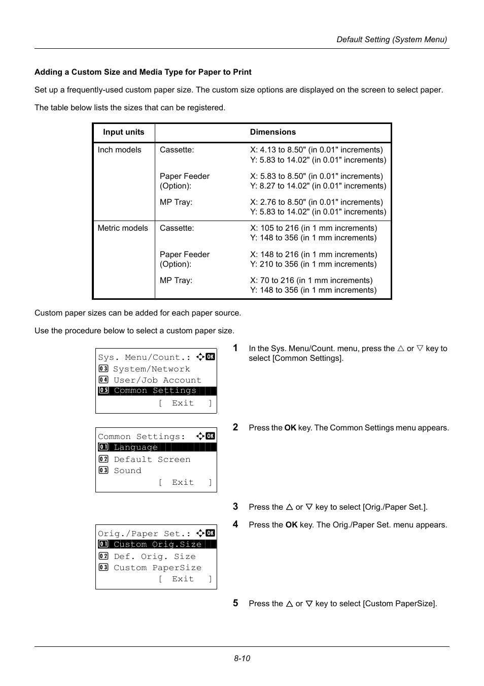 TA Triumph-Adler P-3020 MFP User Manual | Page 216 / 481