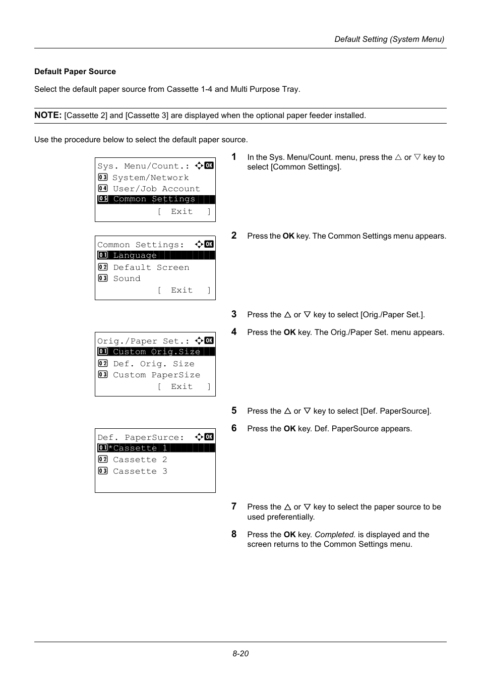 TA Triumph-Adler P-3020 MFP User Manual | Page 226 / 481
