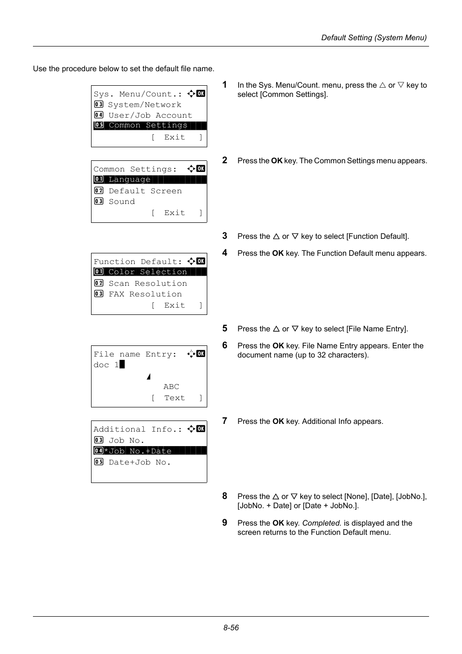 TA Triumph-Adler P-3020 MFP User Manual | Page 262 / 481