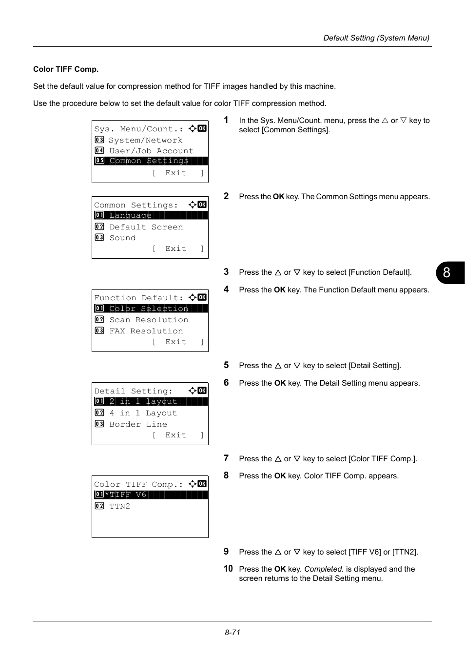 TA Triumph-Adler P-3020 MFP User Manual | Page 277 / 481