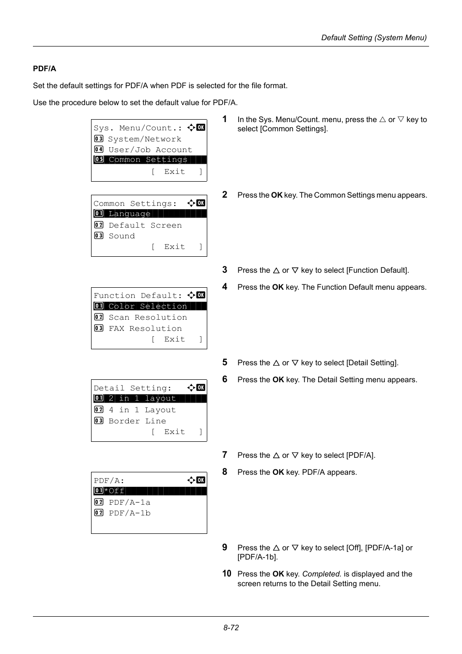 TA Triumph-Adler P-3020 MFP User Manual | Page 278 / 481