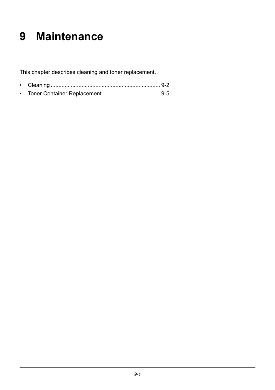 9 maintenance, Maintenance, 9 - maintenance | TA Triumph-Adler P-3020 MFP User Manual | Page 385 / 481