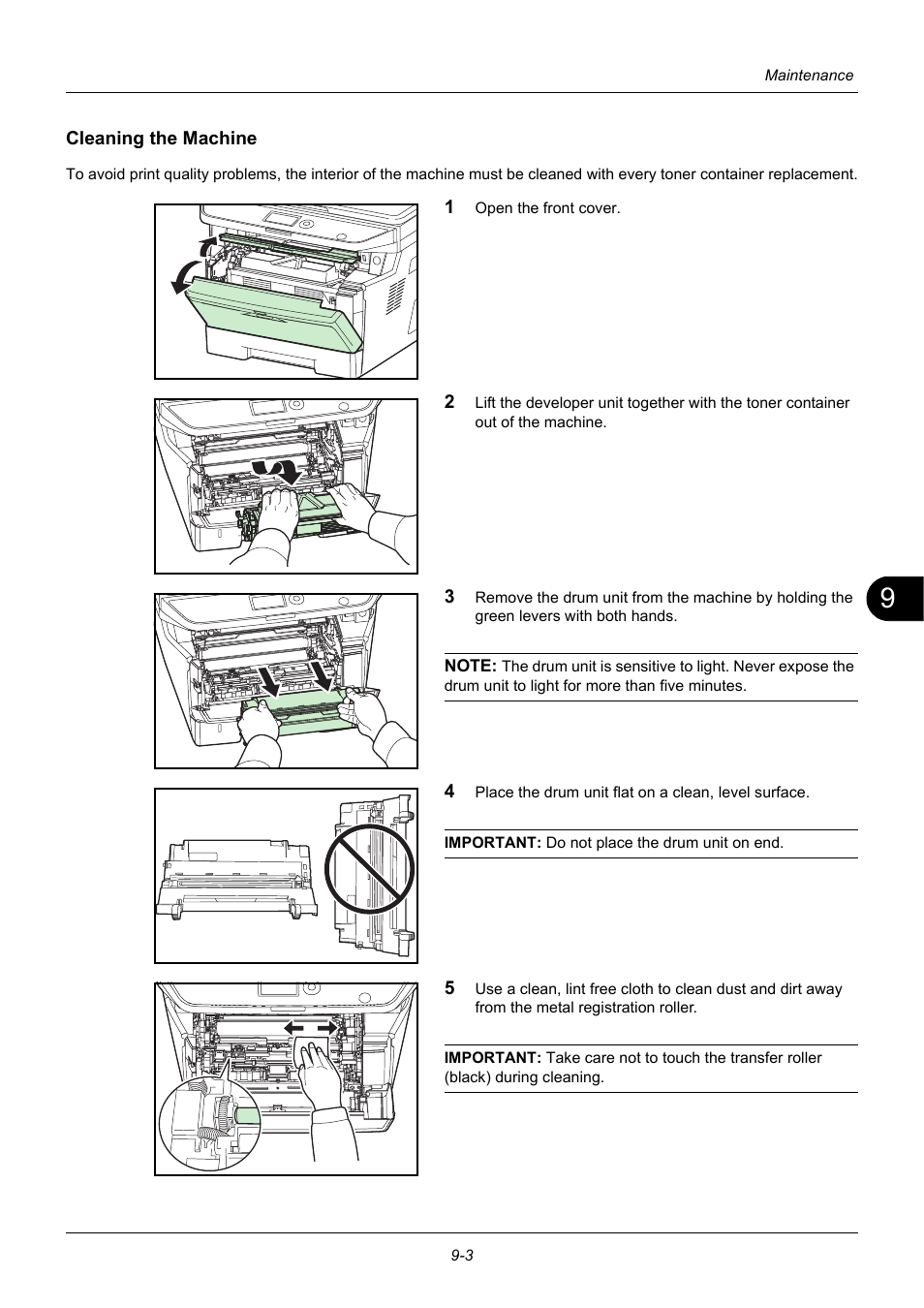 Cleaning the machine | TA Triumph-Adler P-3020 MFP User Manual | Page 387 / 481