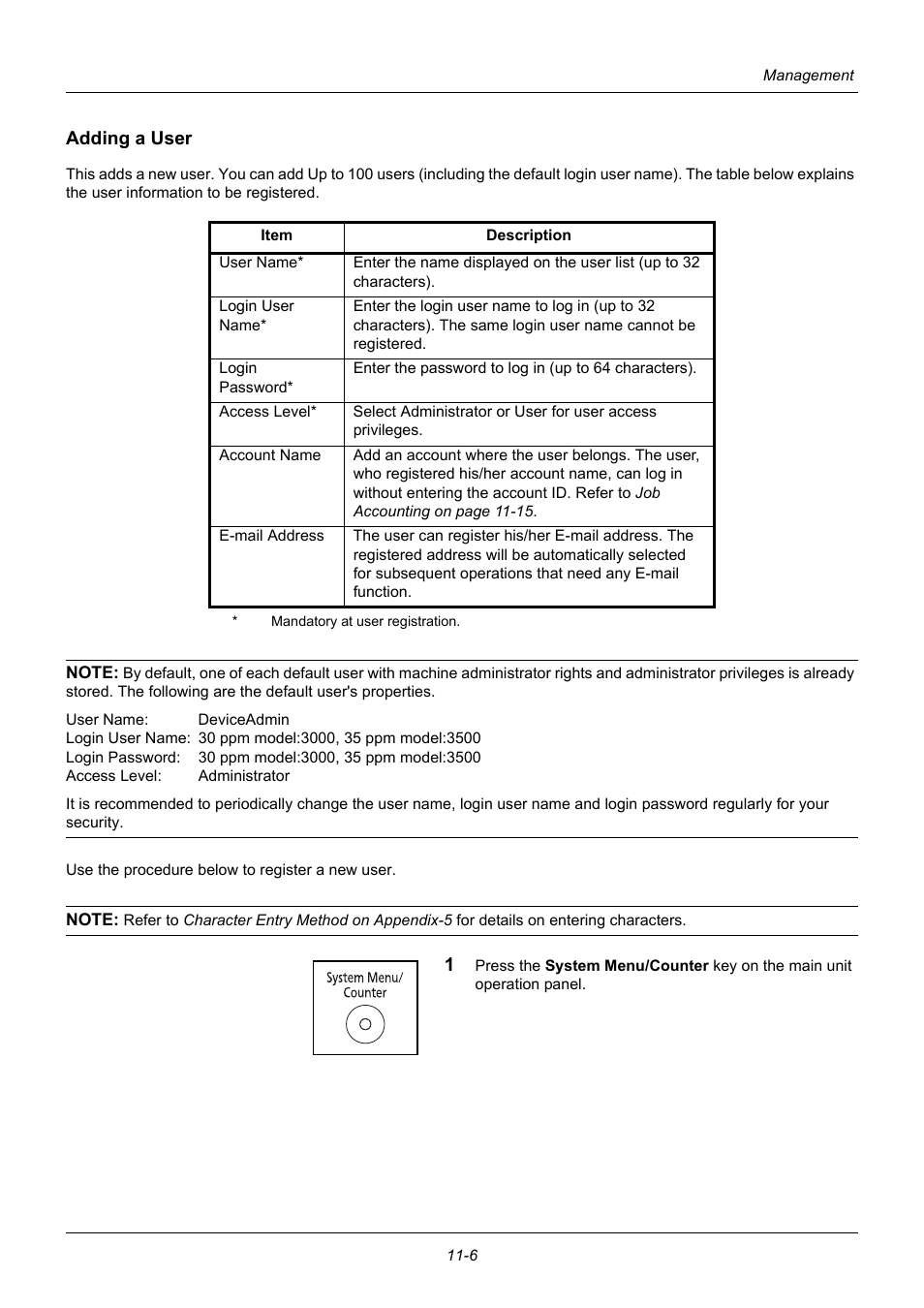 Adding a user | TA Triumph-Adler P-3020 MFP User Manual | Page 414 / 481