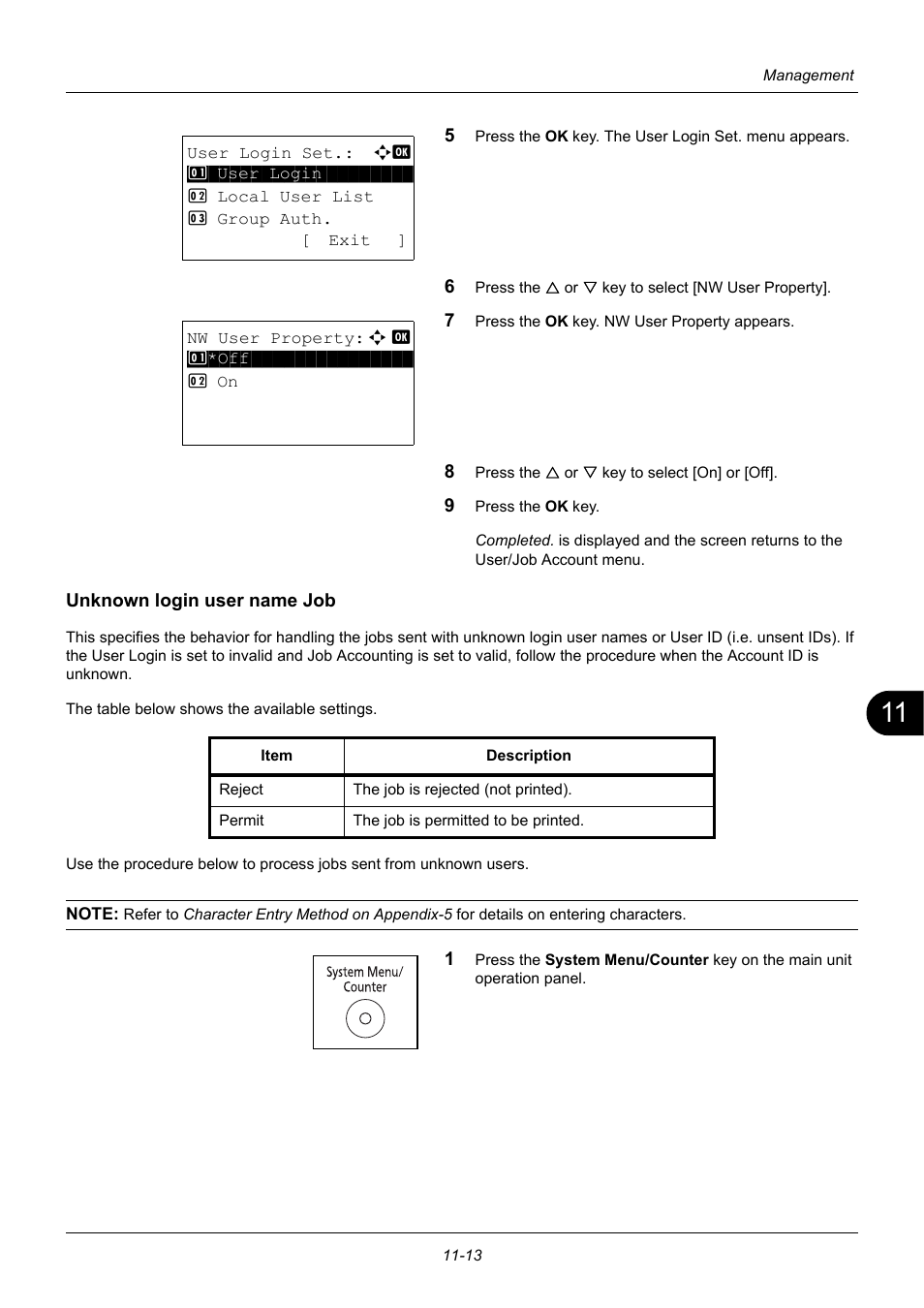Unknown login user name job | TA Triumph-Adler P-3020 MFP User Manual | Page 421 / 481
