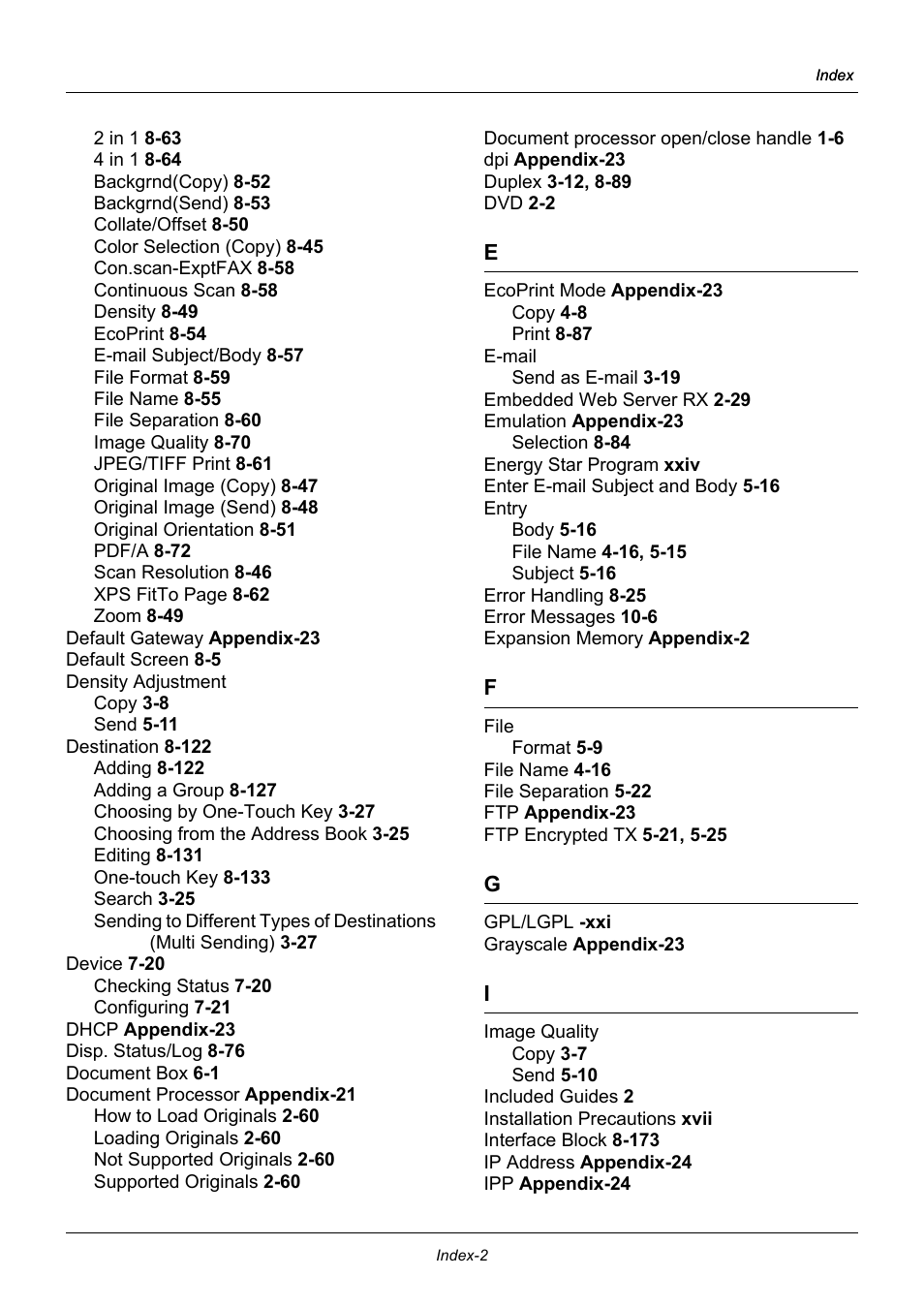 TA Triumph-Adler P-3020 MFP User Manual | Page 474 / 481