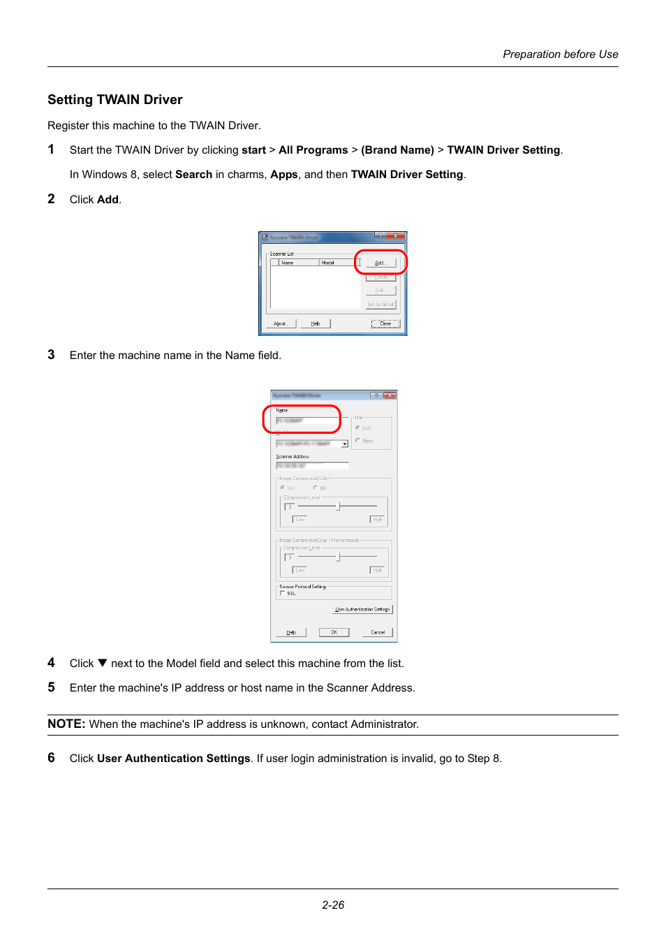 Setting twain driver | TA Triumph-Adler P-3020 MFP User Manual | Page 60 / 481