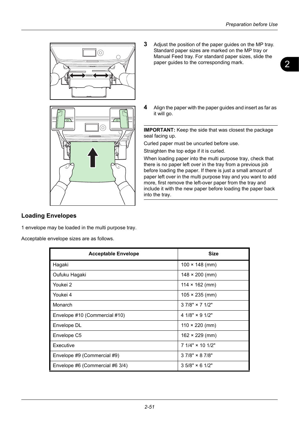 Loading envelopes | TA Triumph-Adler P-3020 MFP User Manual | Page 85 / 481