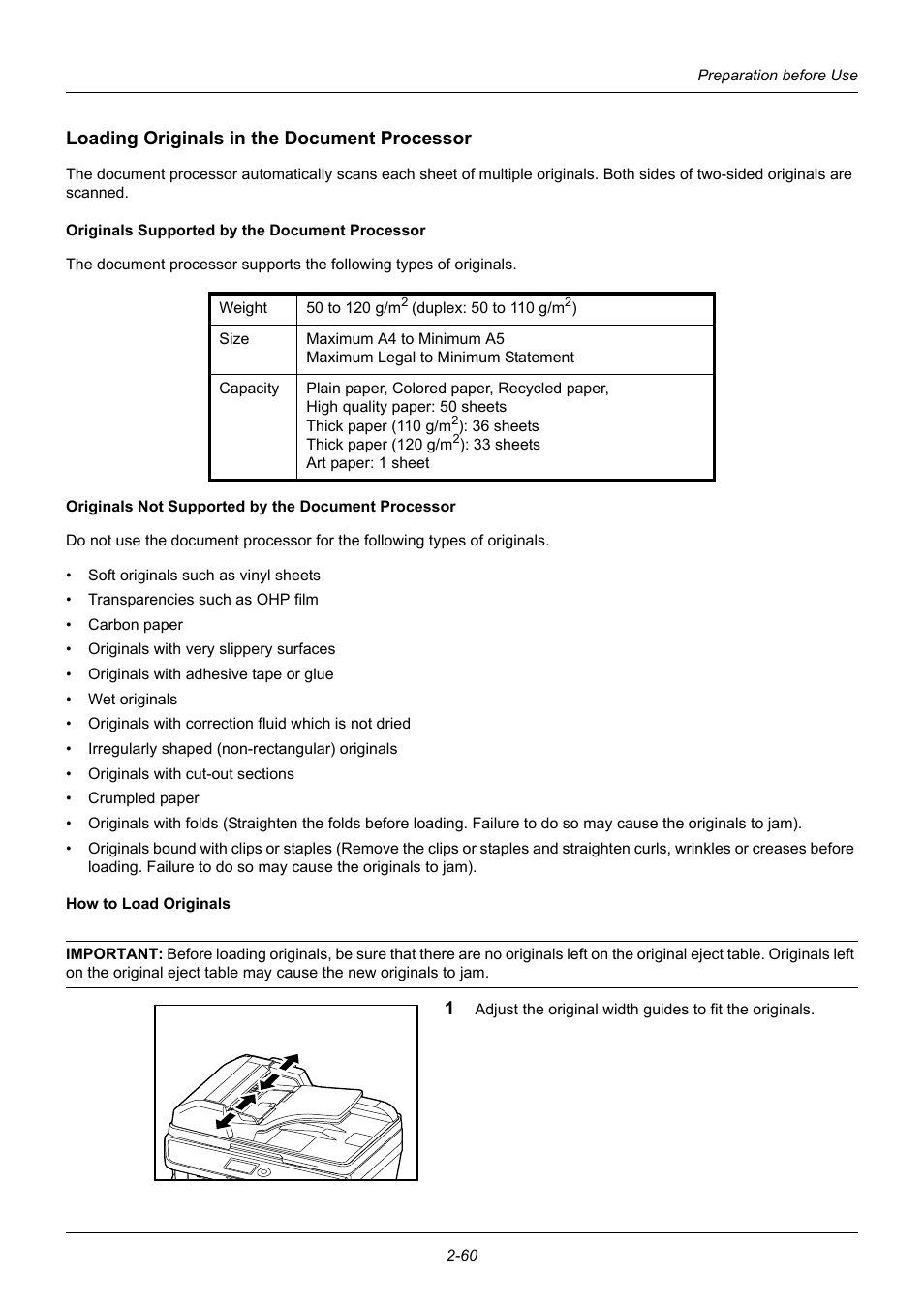 Loading originals in the document processor | TA Triumph-Adler P-3020 MFP User Manual | Page 94 / 481