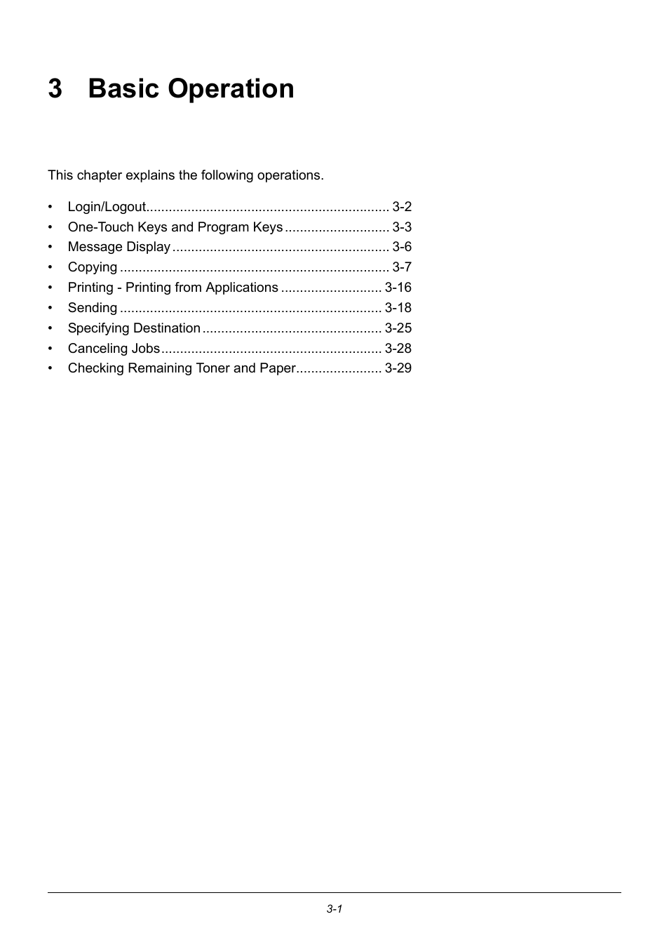 3 basic operation, Basic operation, 3 - basic operation | TA Triumph-Adler P-3020 MFP User Manual | Page 97 / 481