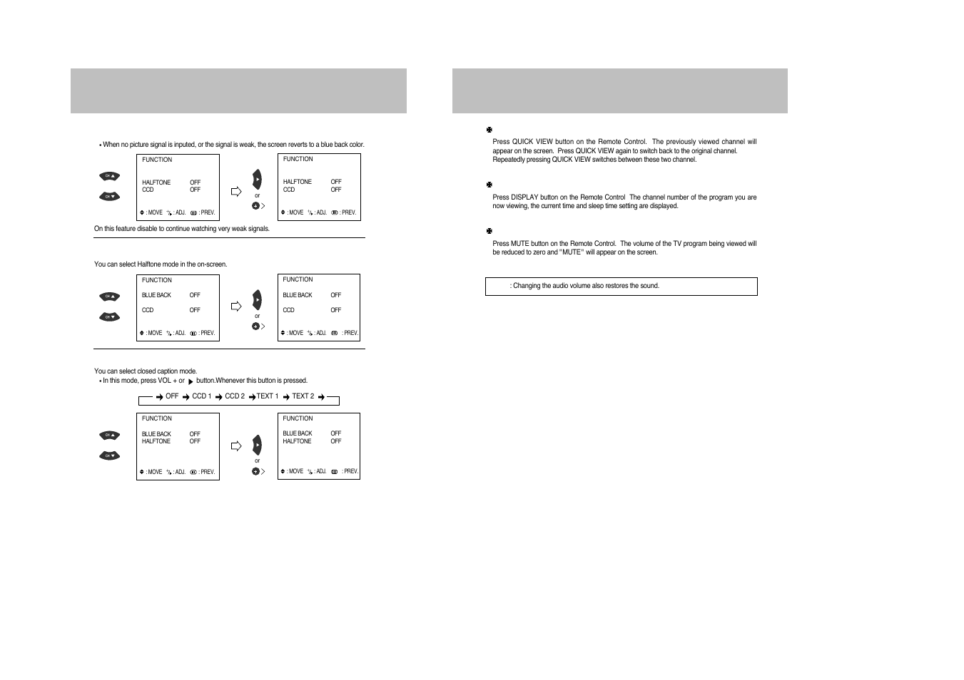 Other useful functions, Function | Daewoo DDQ-9H1SC User Manual | Page 17 / 33