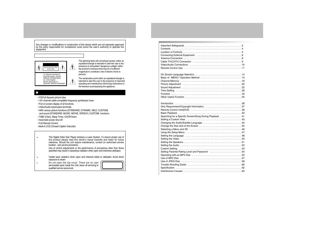 Daewoo DDQ-9H1SC User Manual | Page 2 / 33