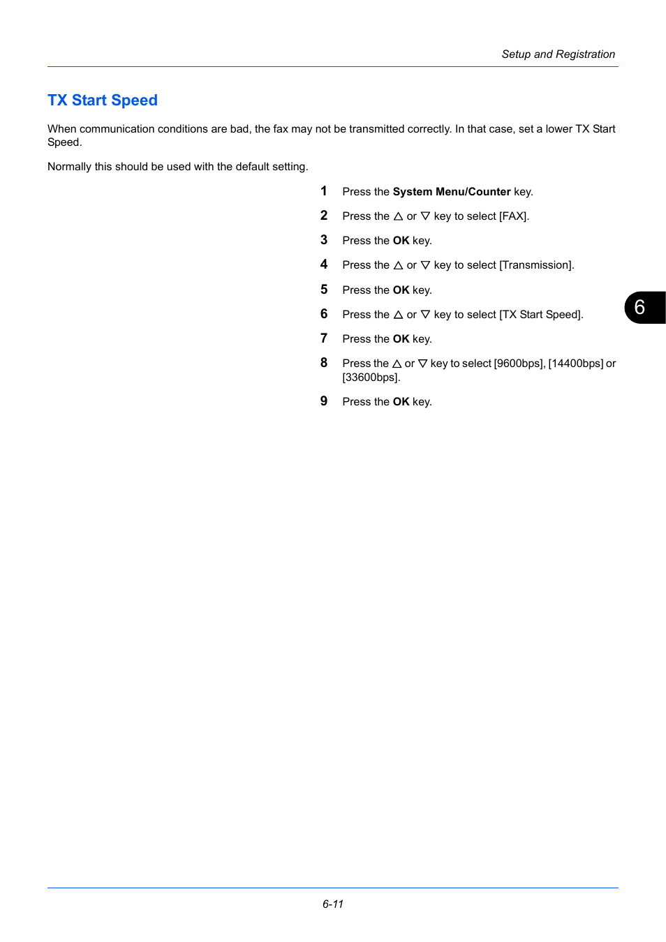 Tx start speed, Tx start speed -11 | TA Triumph-Adler P-3525 MFP User Manual | Page 123 / 185