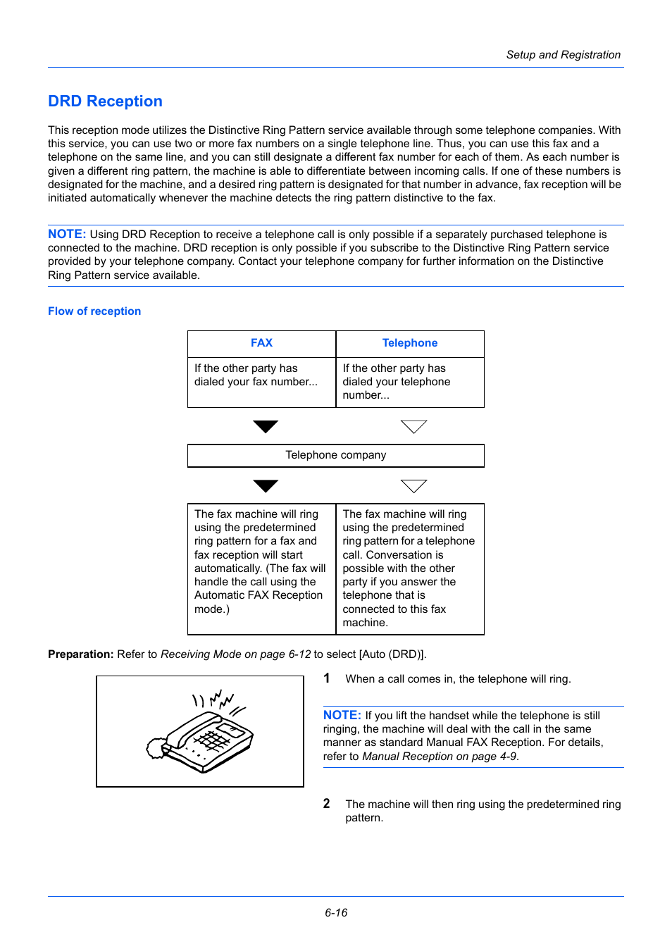 Drd reception, Drd reception -16 | TA Triumph-Adler P-3525 MFP User Manual | Page 128 / 185