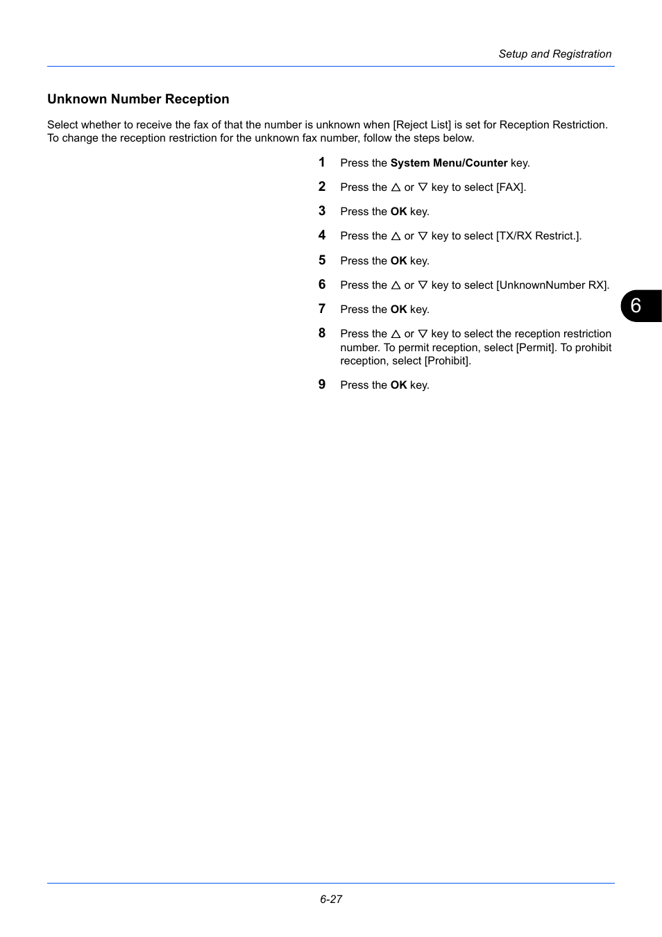 Unknown number reception | TA Triumph-Adler P-3525 MFP User Manual | Page 139 / 185