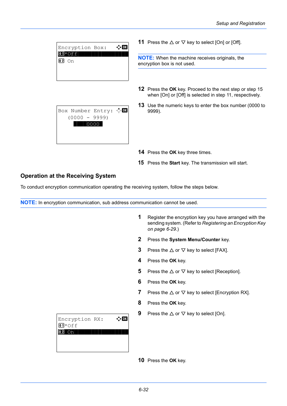 Operation at the receiving system | TA Triumph-Adler P-3525 MFP User Manual | Page 144 / 185